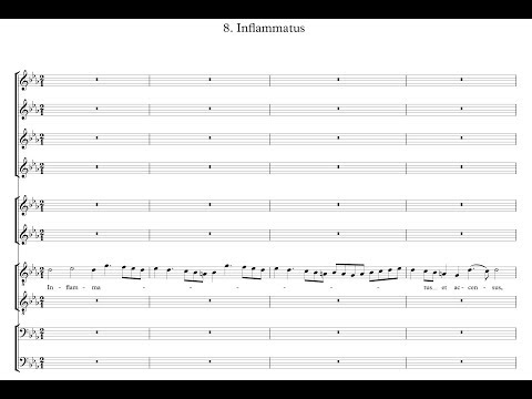 Domenico Scarlatti, Stabat Mater - Inflammatus (score)