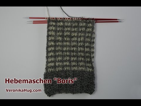 Knitting socks - sock pattern with raised stitches BORIS - Veronika Hug