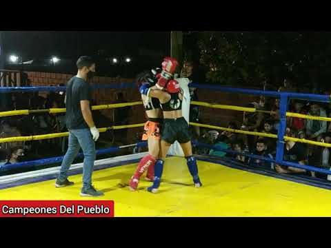 🥊Selene "La Maquinita" Murga Vs Belén Meny - MUAY THAI - SEMI PRO - Campeones Del Pueblo
