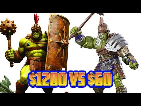 $1,200 Hulk Action Figure vs $60 Hulk Figure!