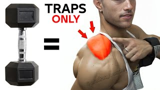 BEST 7 Traps Workout With Dumbbells 🎯