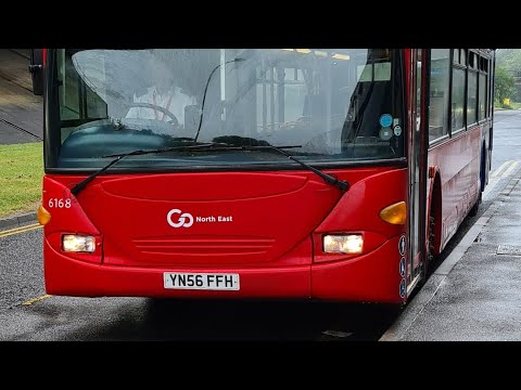 🚍*Thrash* Go North East 6168 YN56 FFH Scania