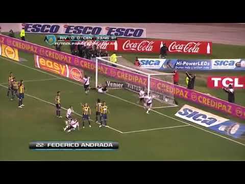 Gol de Andrada a Rosario Central (River 1   Rosario Central 0) Fecha 2  Torneo Inicial 2013