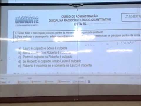 7. Proposição Quantitativas (EXERCICIOS)