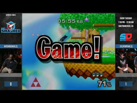 Get Smashed #119 - Winner Finals: IMT|Shroomed (Sheik) vs CLG.PewPewU (Marth)