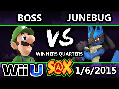 S@X - WS | Boss (Luigi) vs. VGz | Junebug (Lucario) SSB4 Winners Quarters - Smash 4 Wii U