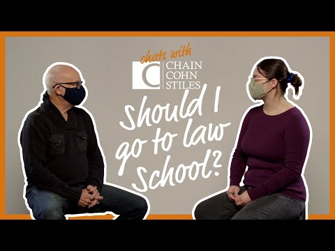 How Do Lawyers Choose Their Specialty & Should I Go To Law School? | Chats with Chain Cohn Clark Screenshot