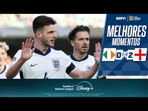 Gols e lances de Irlanda x Inglaterra