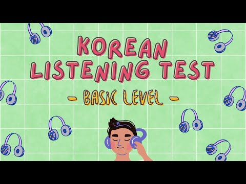 [Korean Listening TEST]  How good is your listening?