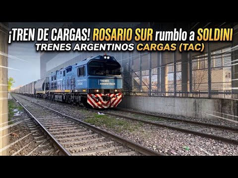 🚂 Tren de TAC Cruza Estación Rosario Sur Rumbo a Soldini