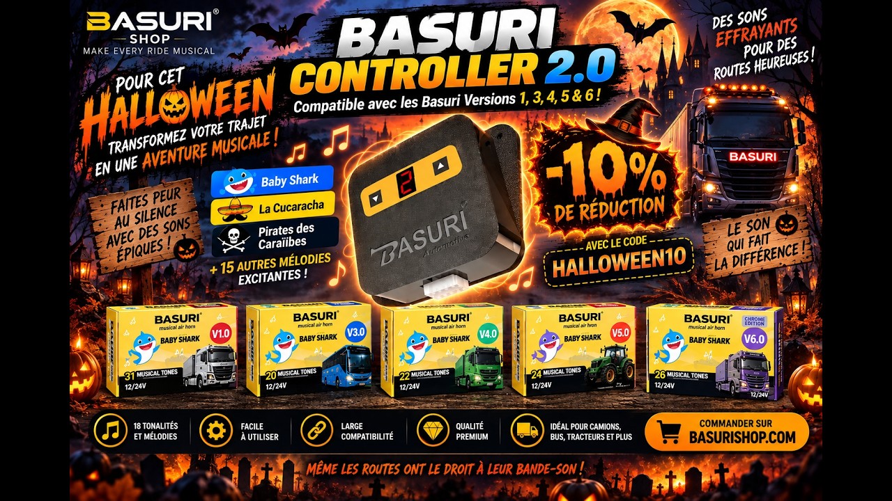 BASURI Baby Shark V2 Musical Controller - 18 Melodies
