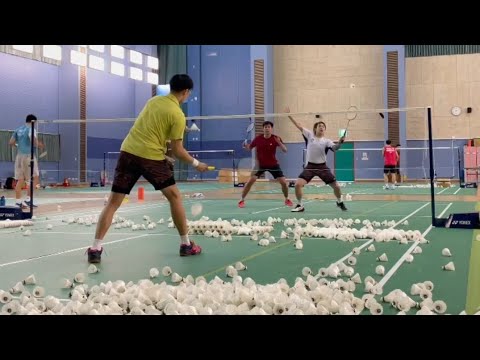 Professional badminton training for Doubles