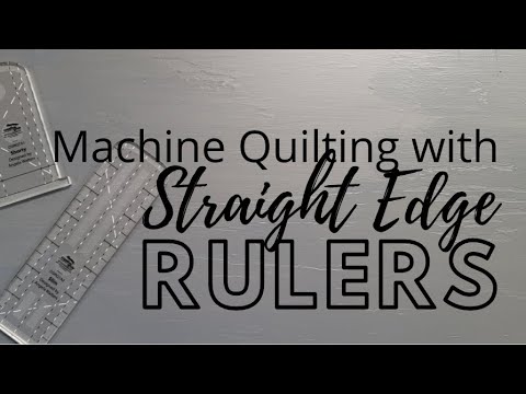Three Ways to Machine Quilt with Straight Edge Rulers: Free-motion Challenge Quilting Along