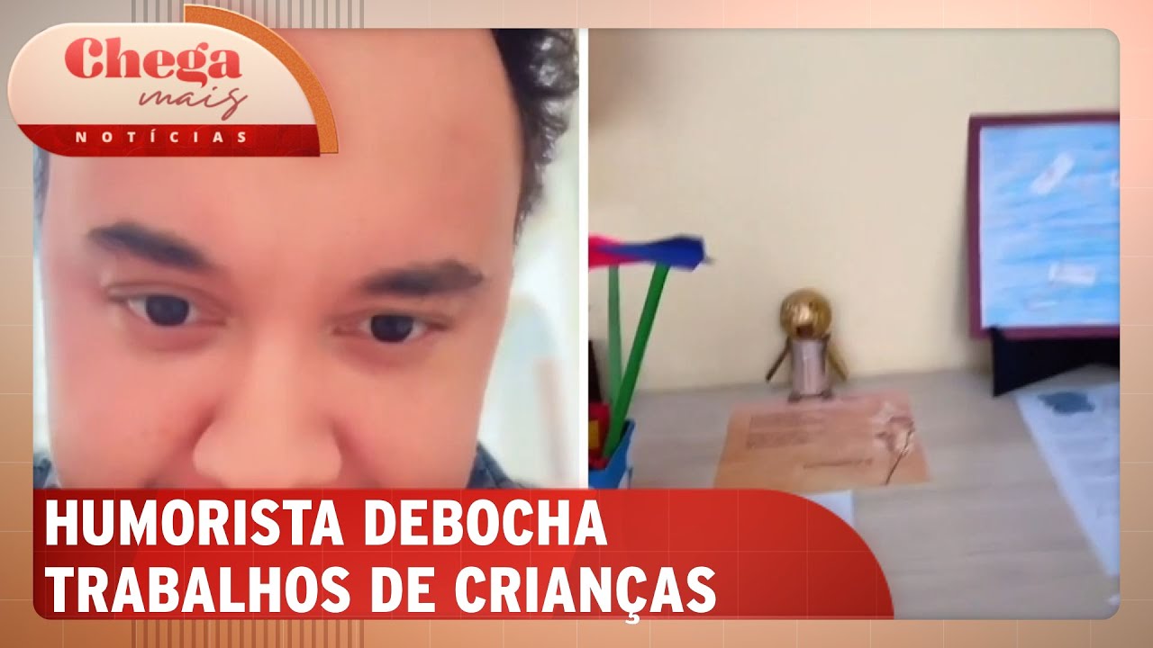 Humorista faz piada com desenhos de alunos e gera revolta | Chega Mais Notícias (28/10/24)