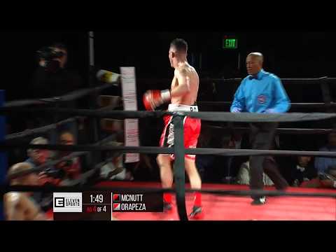 Sam "Sammy O" Oropeza puts McNutt down for the 2nd time.