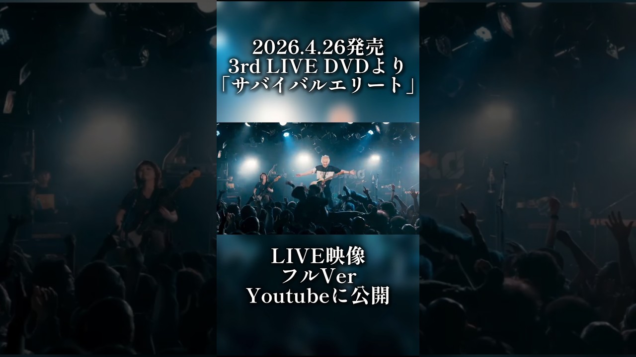 LIVE映像公開「サバイバルエリート」4/26発売DVD予約受付中！ #プピリットパロ #邦ロック #メロコア #DB #おすすめ #音楽 #r藤本 #db芸人 #shorts #short