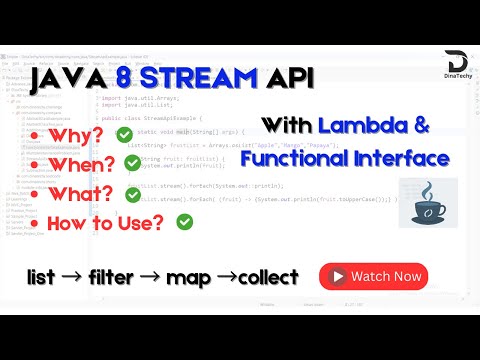 Java 8 Features Explained | Lambda, Stream API, Functional Interfaces & More | Tamil | DinaTechy