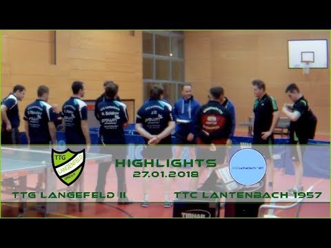 NRW Liga 3: TTG Langenfeld vs. TTC Lantenbach | Spielzusammenfassung/Highlights - 27.01.2018