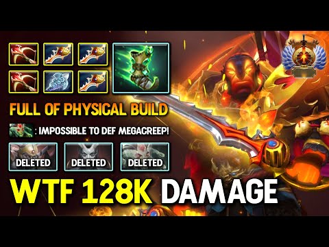 WTF 128K DMG LATE GAME Ember Spirit Full of Physical Build Brutal Sleight of Fist 7.37 DotA 2