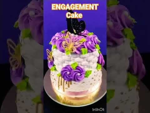 Urgent 😱Engagement Cake 💍 Order #cakedesign  #shorts #shortsfeed #viral #trending #youtube #cake