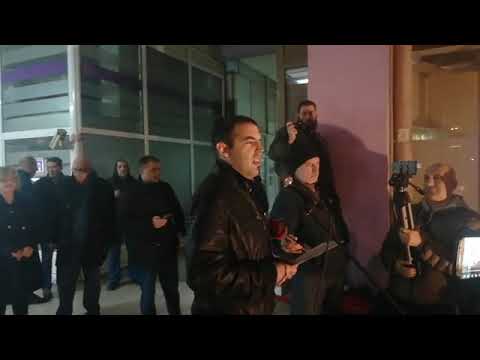 Милош Ракоњац - протест у Врању (01.03.2019.)