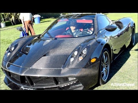 Full Carbon Fiber Pagani Huayra Driving & Sound!