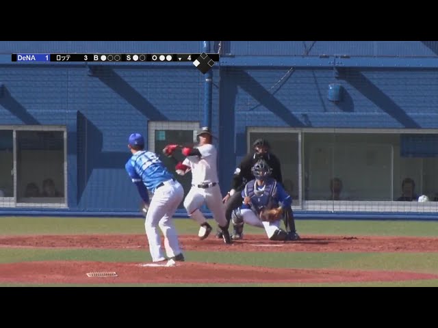 【ファーム】マリーンズ・加藤 2打席連続のタイムリー!! 2018/3/17 M-DB(ファーム)