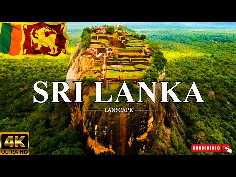 FLYING OVER SRI LANKA 4K UHD | Relaxing Music Along With Beautiful Nature Videos - 4K Video HD