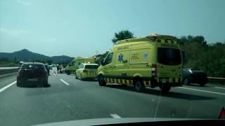 Accident a l'autopista C-58