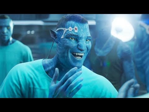 Miles Quaritch Wakes Up in an Avatar Body - Avatar: The Way of Water (2022) Clip HD