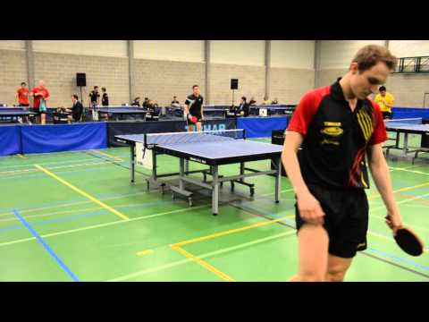 Laatste set finale heren A ... Vlaamse kampioenschappen te Lubbeek ...2016