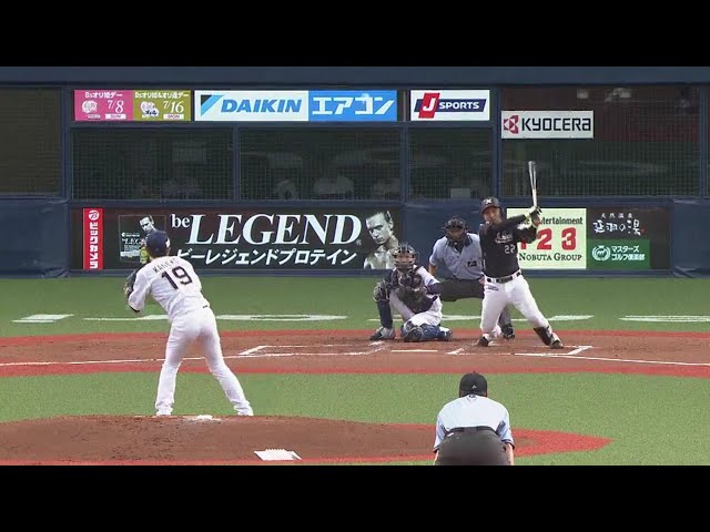 【2回表】マリーンズ・田村のタイムリーヒットで先制点を奪う!! 2018/7/4 Bs-M