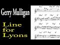 Gerry Mulligan Baritone sax transcription - Line For Lyons (w/ Chet Baker)
