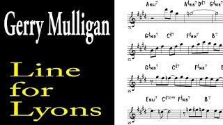 Gerry Mulligan - Line For Lyons transcription (w/ Chet Baker)