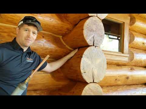 How We Chink Log Homes