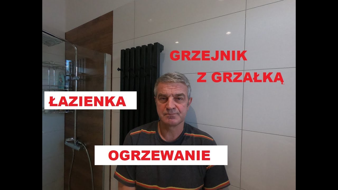 Grzejnik z grzałką w łazience.