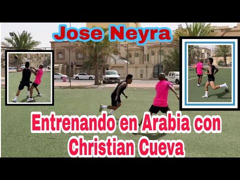 Jose Neyra entrenador / Christian Cueva / entrenando en Arabia con Cueva / 2022