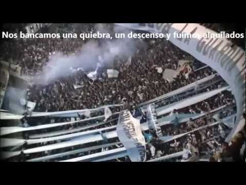 "RACING CLUB DE PENDEJO TE SIGO" Barra: La Guardia Imperial • Club: Racing Club • País: Argentina