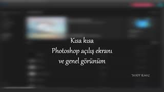 Yeni başlayanlar için photosop açılış ekranı, Menülerin dizilimi. Araç çubuğunu taşma ders 04