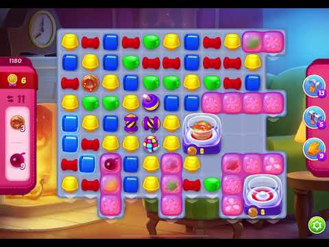 HomeScapes Level 1180 no boosters (17 moves)