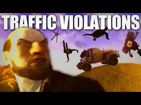 Fallout New Vegas but it's me and my car ruining quests for 15 minutes straight