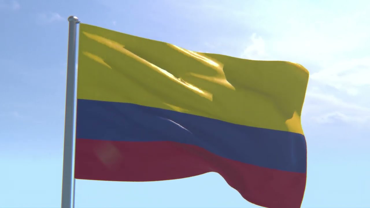 FREE Footage: Colombia Flag Waving - No Watermark | Bandera de Colombia