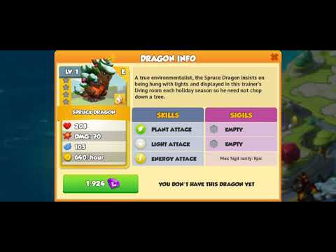 How to breed the dragon of the week Spruce in dragon mania legends