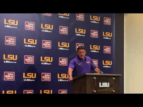 Video: Ed Orgeron Talks Scrimmage, QBs, Minimizing Distractions