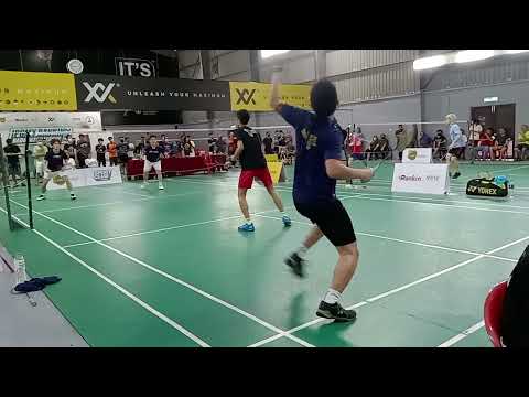 Badminton QF IPGMY Melaka Men's Double Amateur Tour- Chee Keong / Syed Hanif Vs Kam Loong / Tian Yew