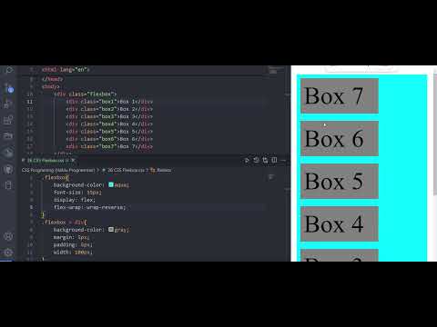 CSS 26 CSS and Html Flexbox | "HTML Introduction for Beginners: ♨️Build Your First Web Page!"