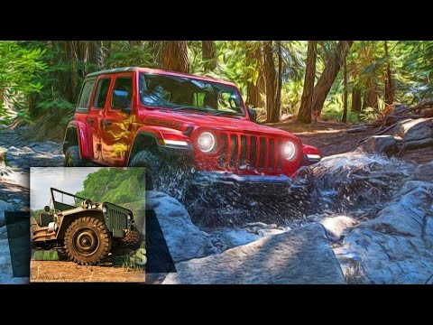 Offroad jeep driving & racing stunts - gameplay #1