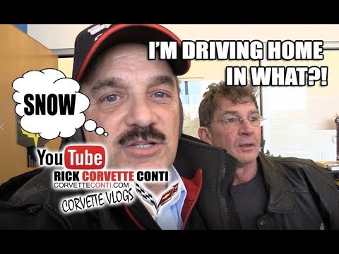 WATCH DAN GET HIS CARBON 65 CORVETTE in the SNOW!