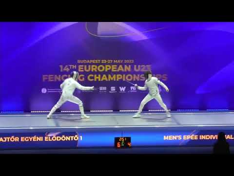 European Championships 2023 U23ME - L4 - Sven Vineis SUI v Ilian Bobrov EST
