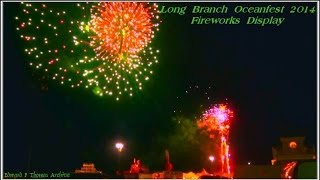 preview picture of video 'Long Branch Oceanfest 2014 Fireworks Display.'